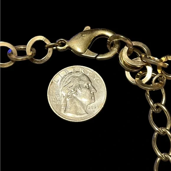 Chicos Chunky Twisted Gold Chain Necklace - Picture 4 of 4